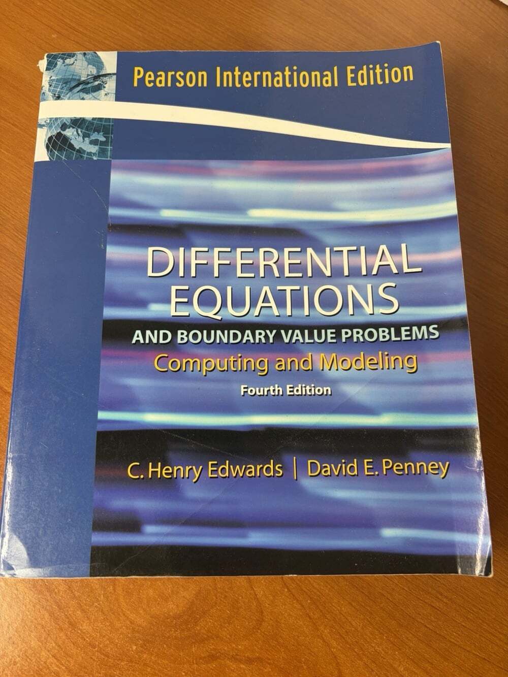 Differential Equations Pearson I Yet national Edition C. Henry Edwards, Book